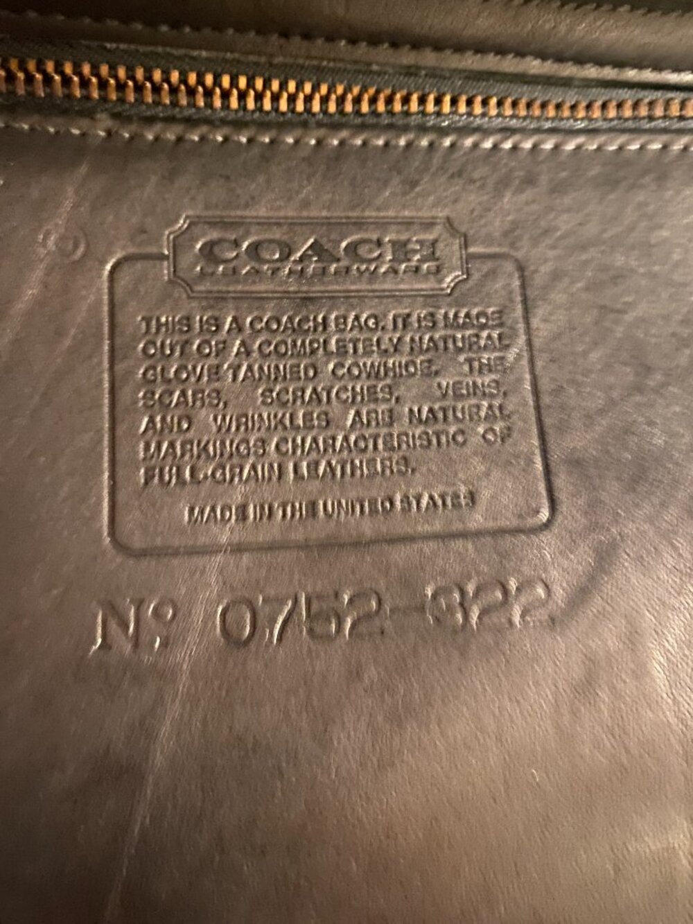 Vintage Coach Black Leather Briefcase - Picture 4 of 5